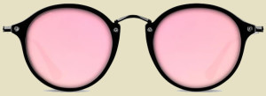 lunettes roses